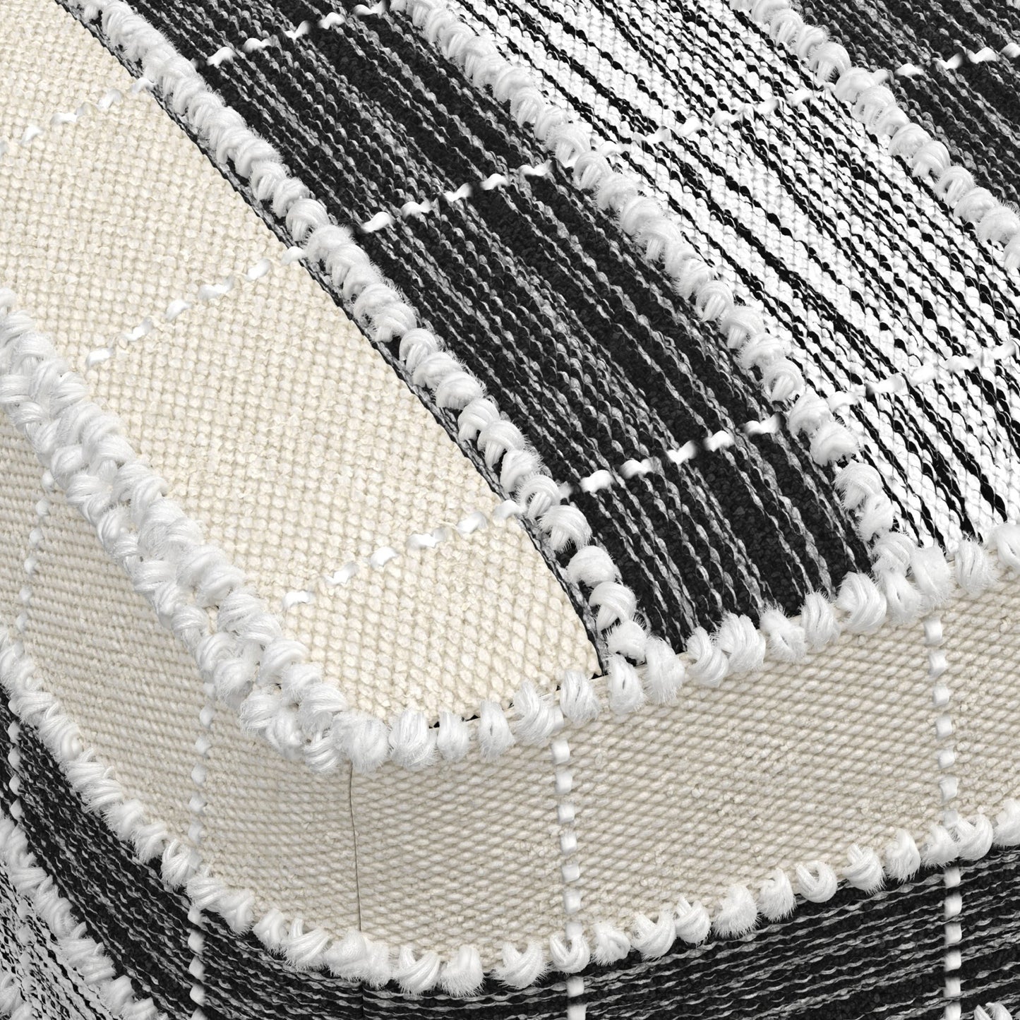 Dark Gray Square Bean Bag Chair for Living Room Comfort and Media