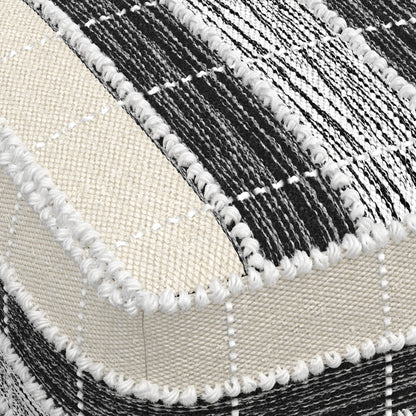 Dark Gray Square Bean Bag Chair for Living Room Comfort and Media