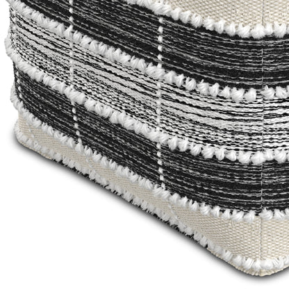 Dark Gray Square Bean Bag Chair for Living Room Comfort and Media