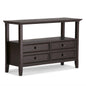 Amherst 48 inch Wide Solid Wood Console Sofa Table in Hickory Brown