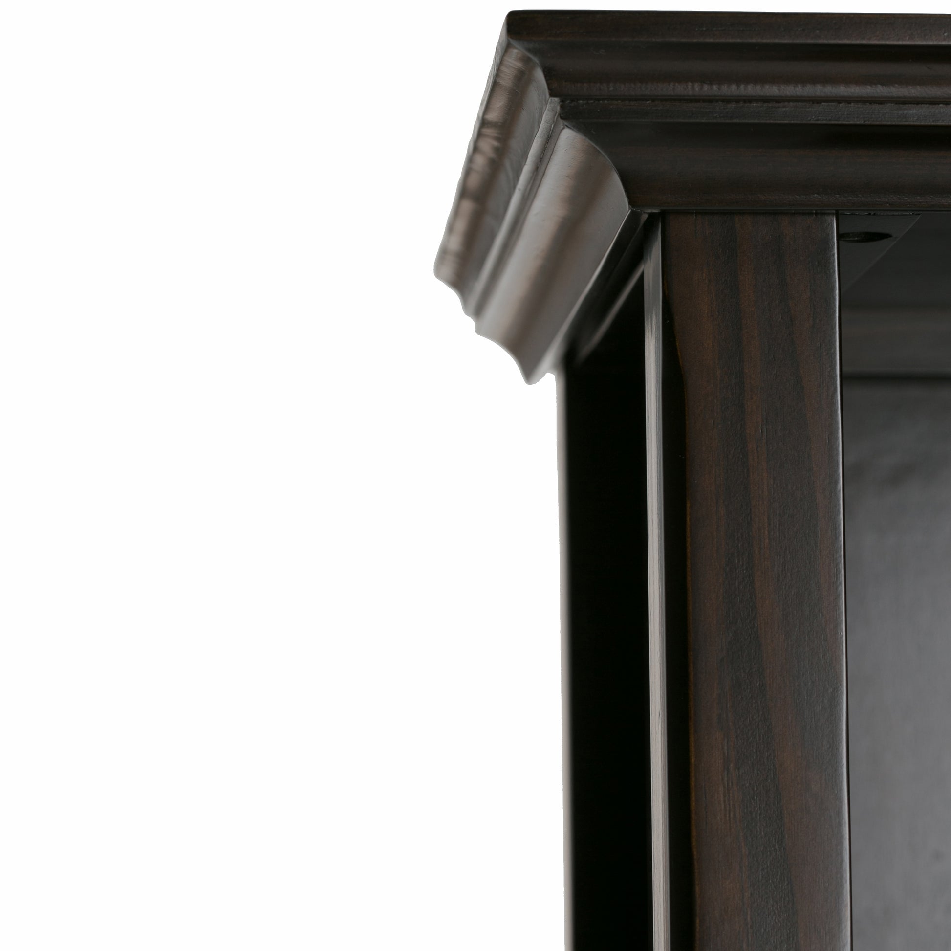 Dark Brown 5 Shelf Wood Bookcase - 30" Wide for Living Room