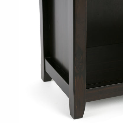 Dark Brown 5 Shelf Wood Bookcase - 30" Wide for Living Room