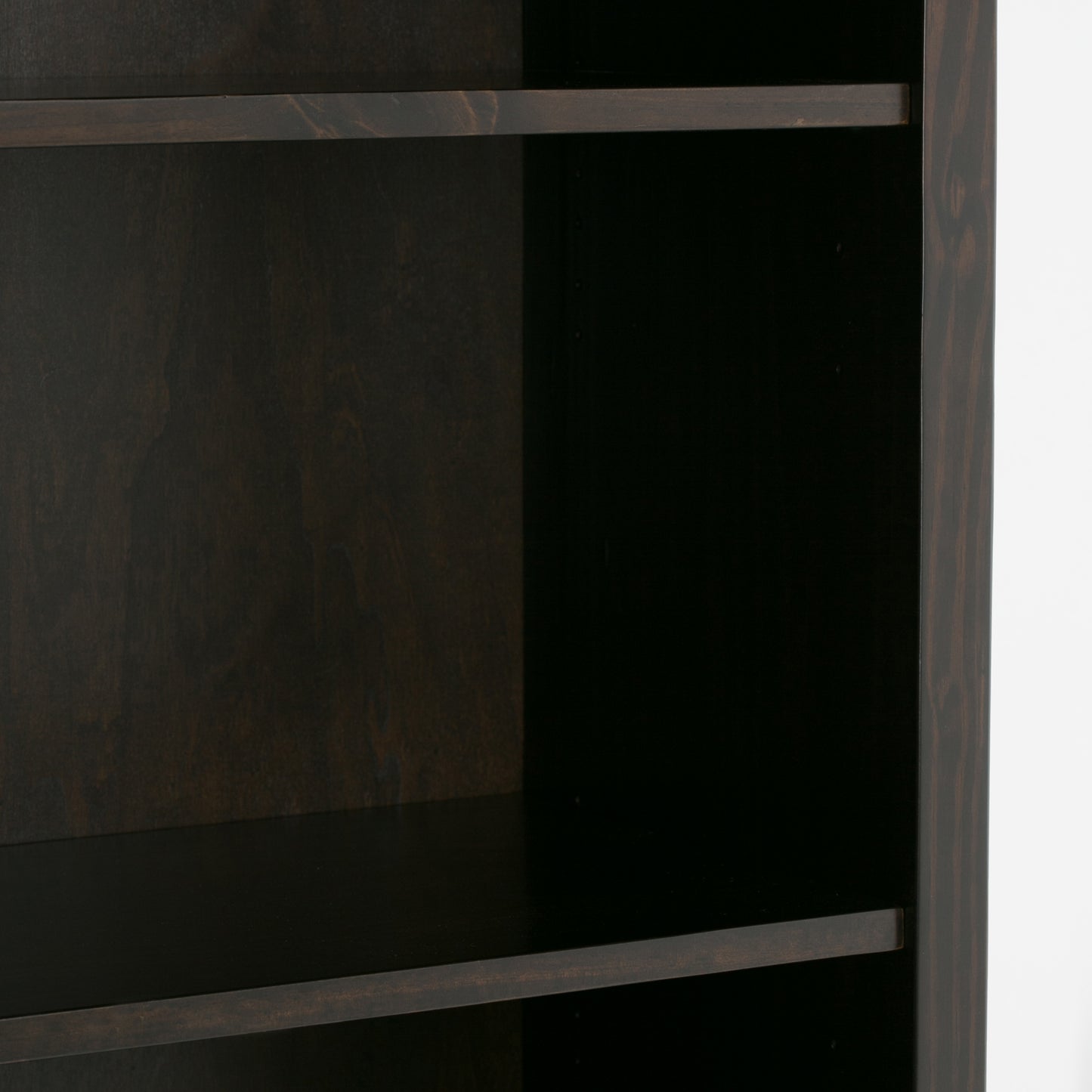 Dark Brown 5 Shelf Wood Bookcase - 30" Wide for Living Room