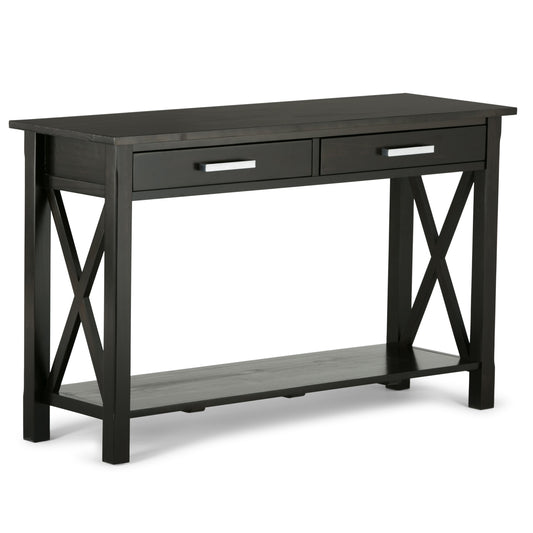 Kitchener 47 inch Wide Solid Wood Console Sofa Table in Hickory Brown