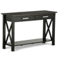 Kitchener 47 inch Wide Solid Wood Console Sofa Table in Hickory Brown