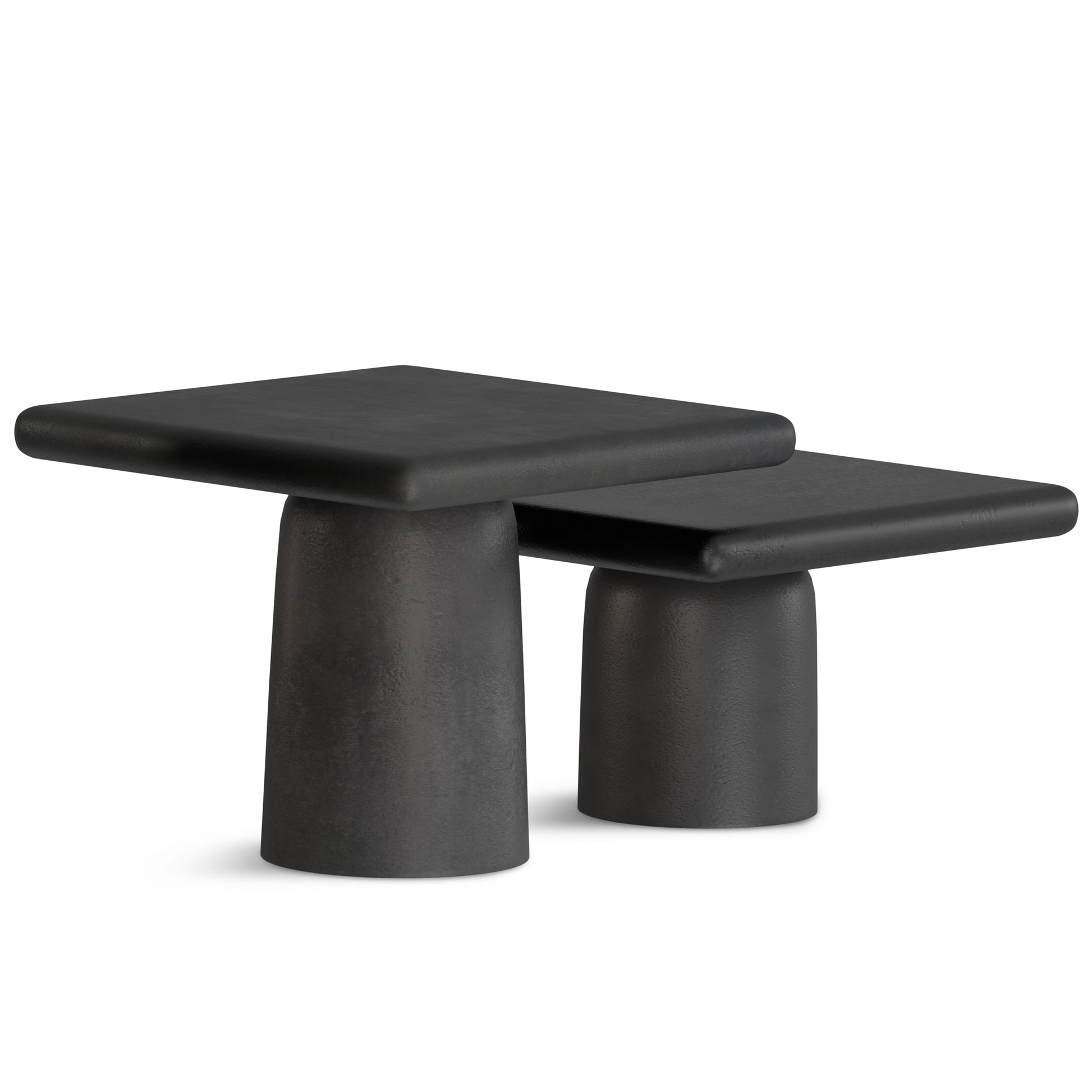 Zachary Cast Aluminum Coffee Table 2 Piece Set