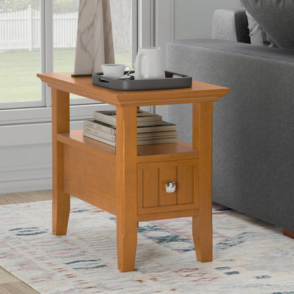 Acadian Narrow Side Table with Drawer
