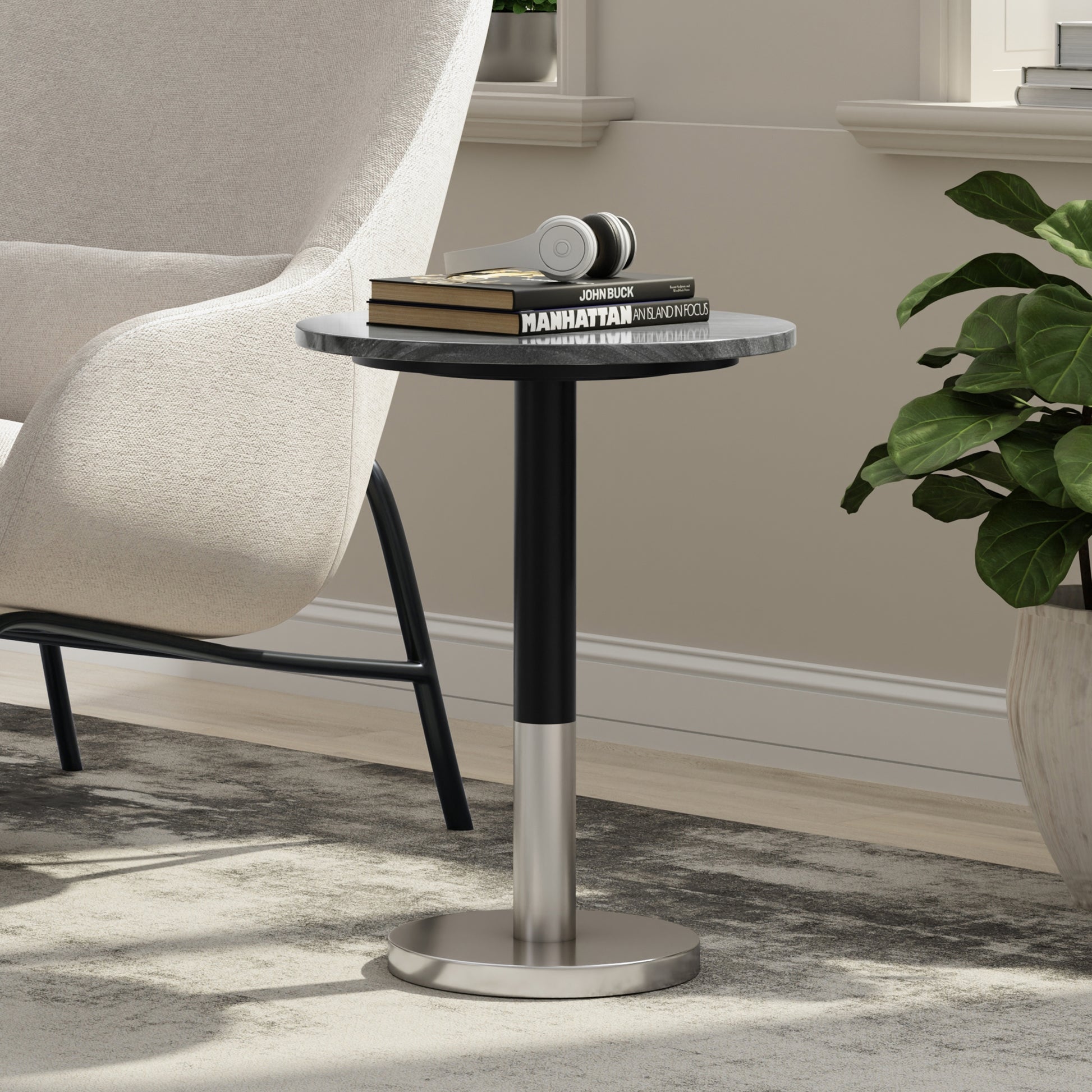 Evans Marble Side Table