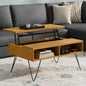 Hunter 36 inch Wide Solid Wood Small Lift Top Coffee Table in Oak