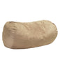 Jasper Traditional 8 Foot Suede Cylindrical Bean Bag, Tuscany