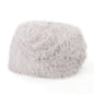 Mahin 5 Foot Rounded Faux Fur Bean Bag, Lavender