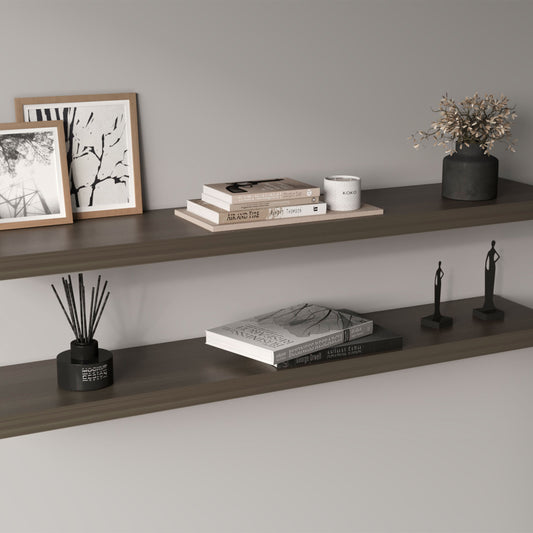 Ecco 47" Wide Floating Shelves Set Of 2, Shelves For Wall Decor For Bedroom, Bathroom Storage Shelves, Book Shelves For Living Room, Olive