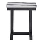 Paula Black and White End Table