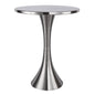 Metal Accent Table in Brushed Nickel