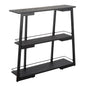 Converge Bookcase in Black Steel and Black Bamboo
