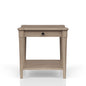 Sand Finished End Table With Storage Drawer