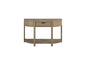 Curved 1-Drawer Console Table - Toffee