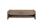 Wood Top 2 Drawer Cocktail Table - Cocoa