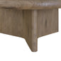 40 Round Oak Cocktail Table - Solid Wood MDF