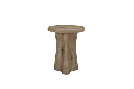 English Knotty Oak Drop Accent Table