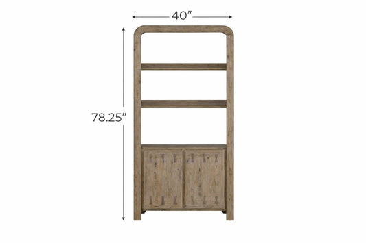 English Knotty Oak Bookcase - Display & Storage