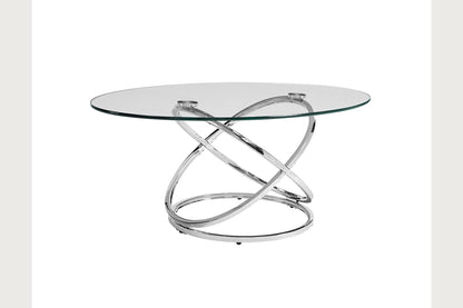 Stainless Steel Cocktail Table Set - 2 End Tables