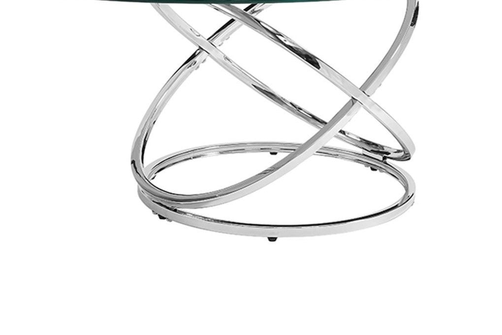 Stainless Steel Cocktail Table Set - 2 End Tables