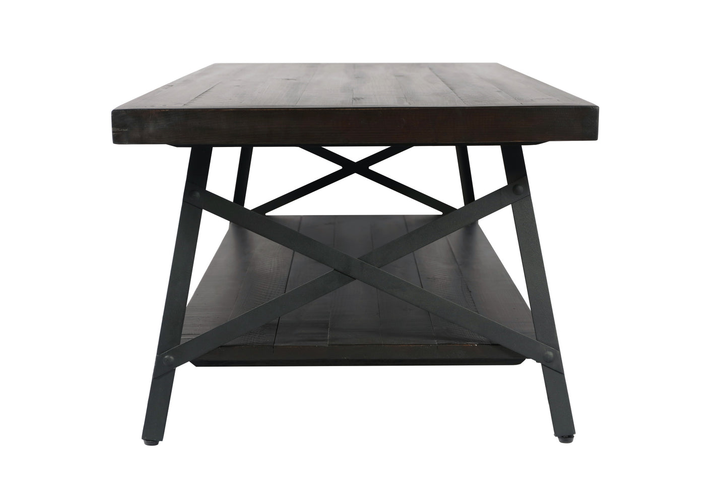 Espresso Brown Solid Wood Coffee Table - 48" Long