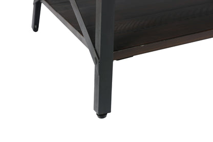 Espresso Brown Solid Wood Coffee Table - 48" Long