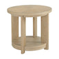 Tan Round Accent Table