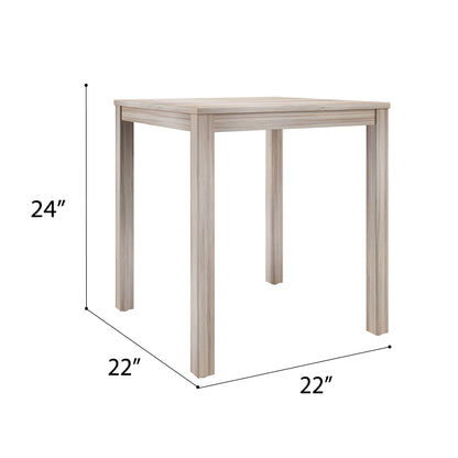 Beige End Tables Set of 2 - Compact Wood Design for Living Room