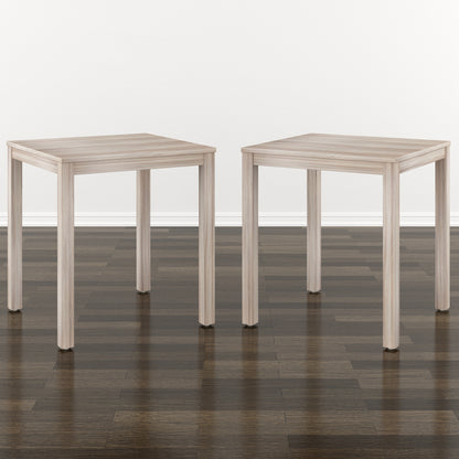 Beige End Tables, Set Of 2