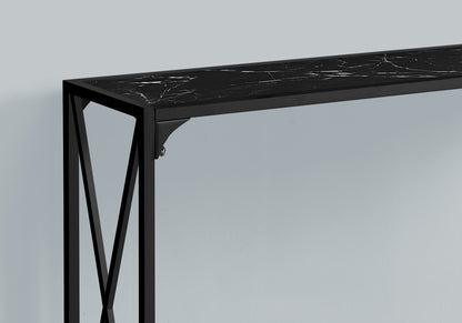 Black Console Table - 48 Inch Entryway Table
