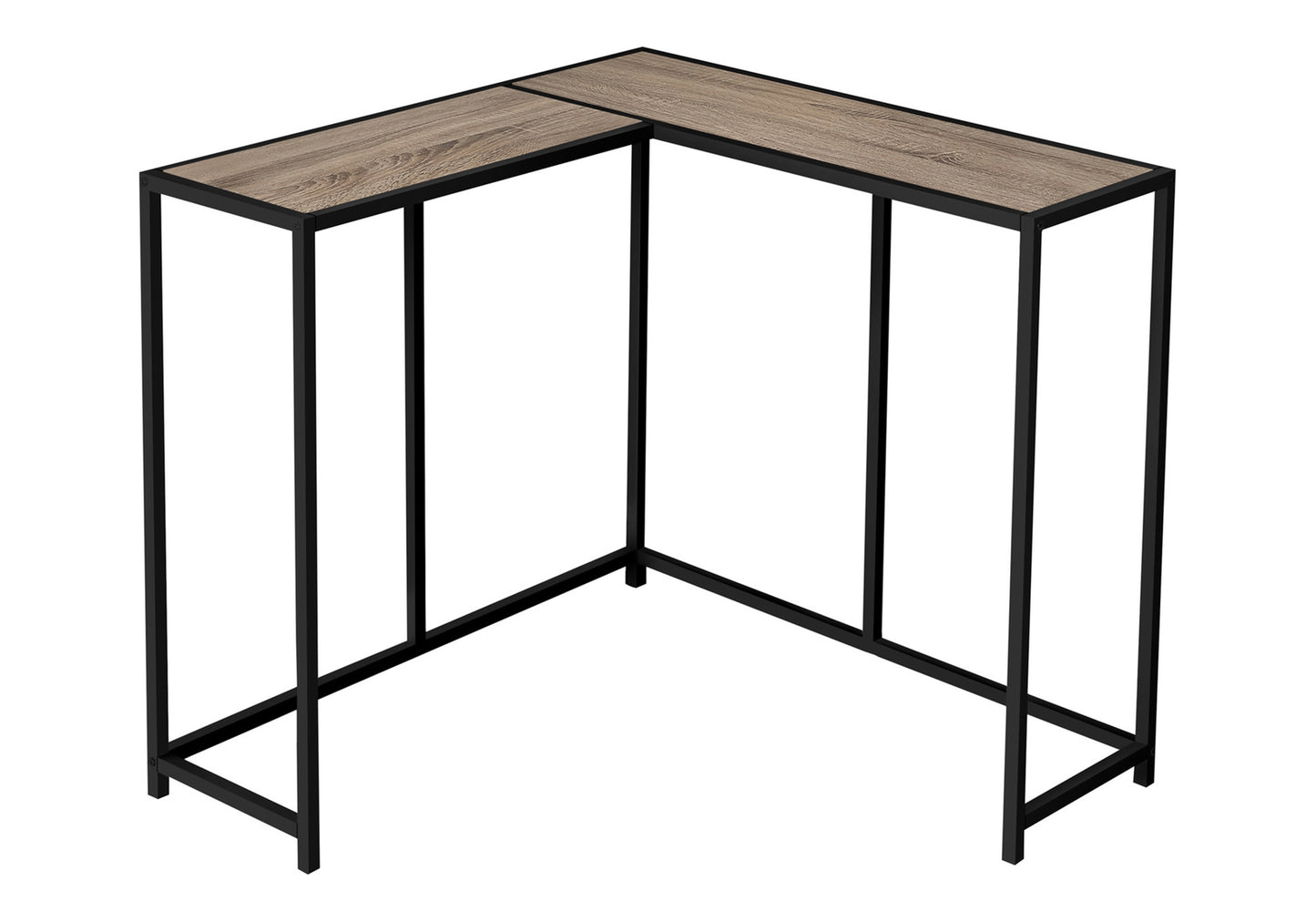 Taupe Corner Console Table - 36" L x 36" W