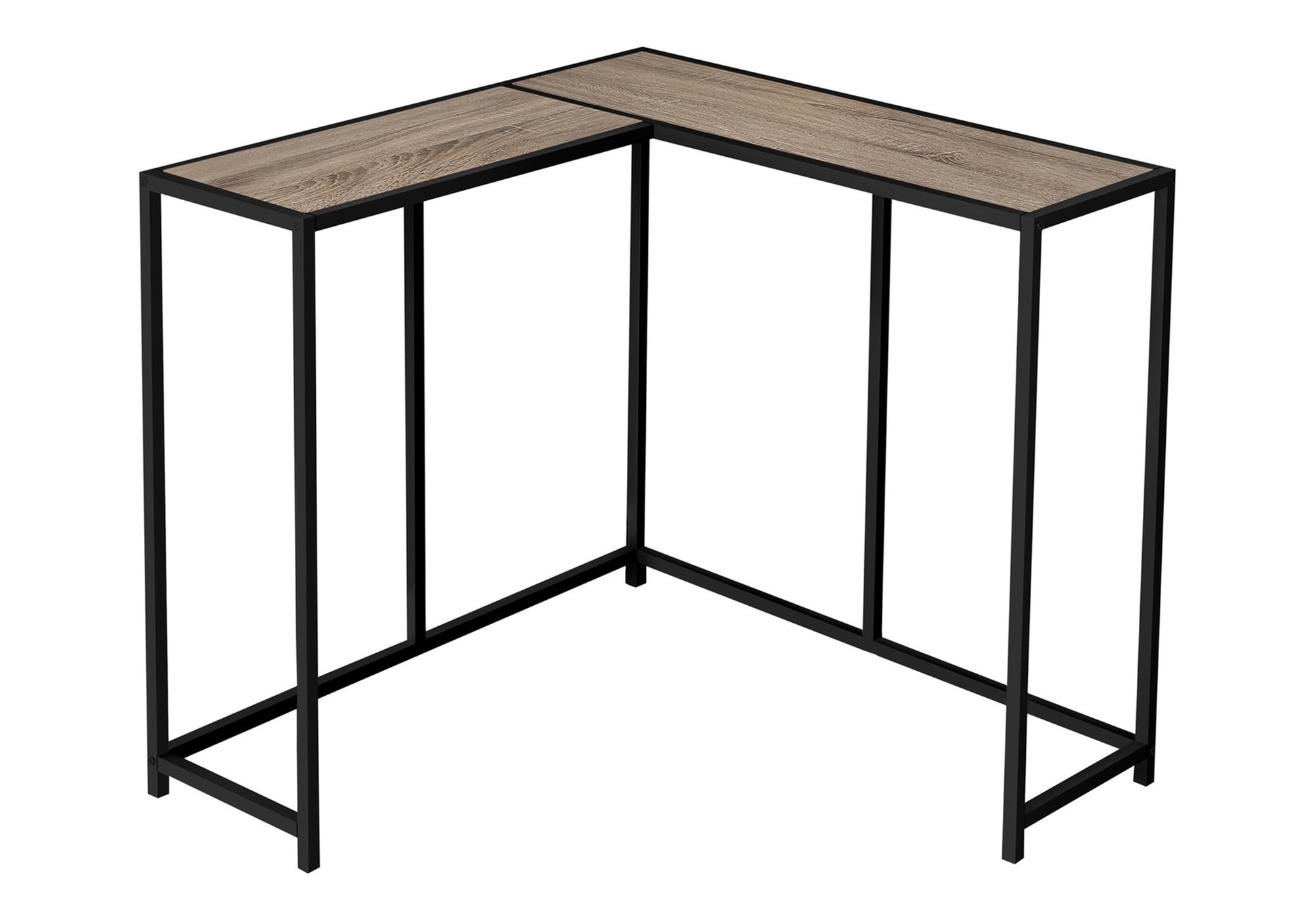 Taupe Corner Console Table - 36" L x 36" W