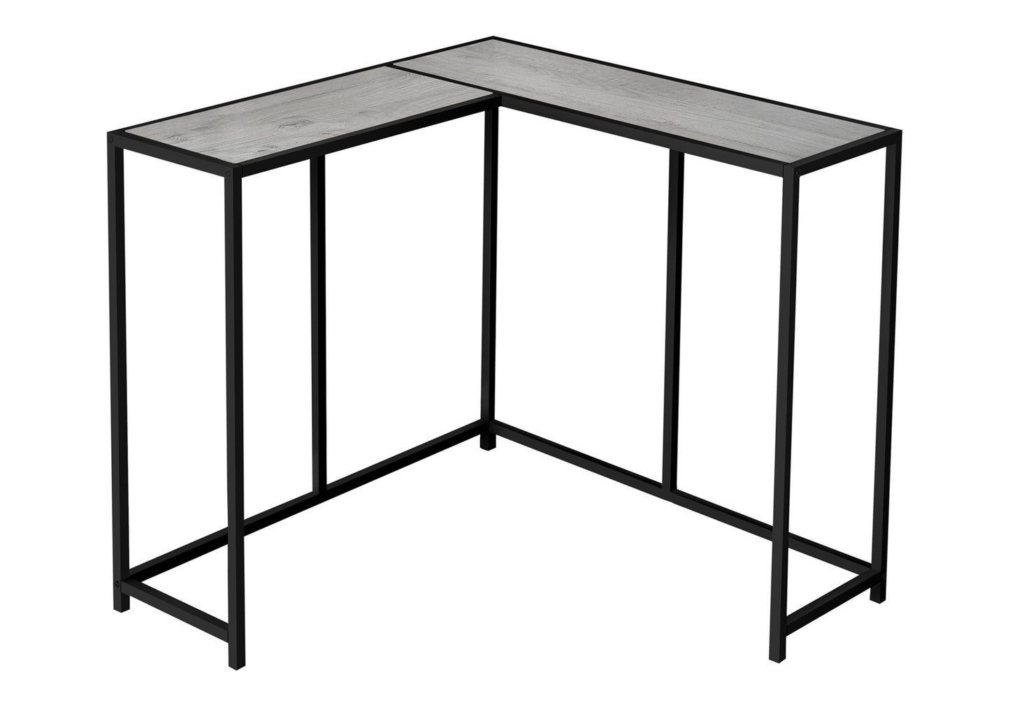 Grey Corner Console Table - 36" L x 36" W