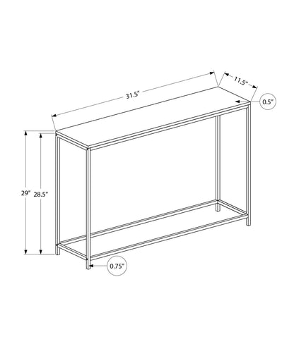 White Marble Console Table - Entryway Accent Table