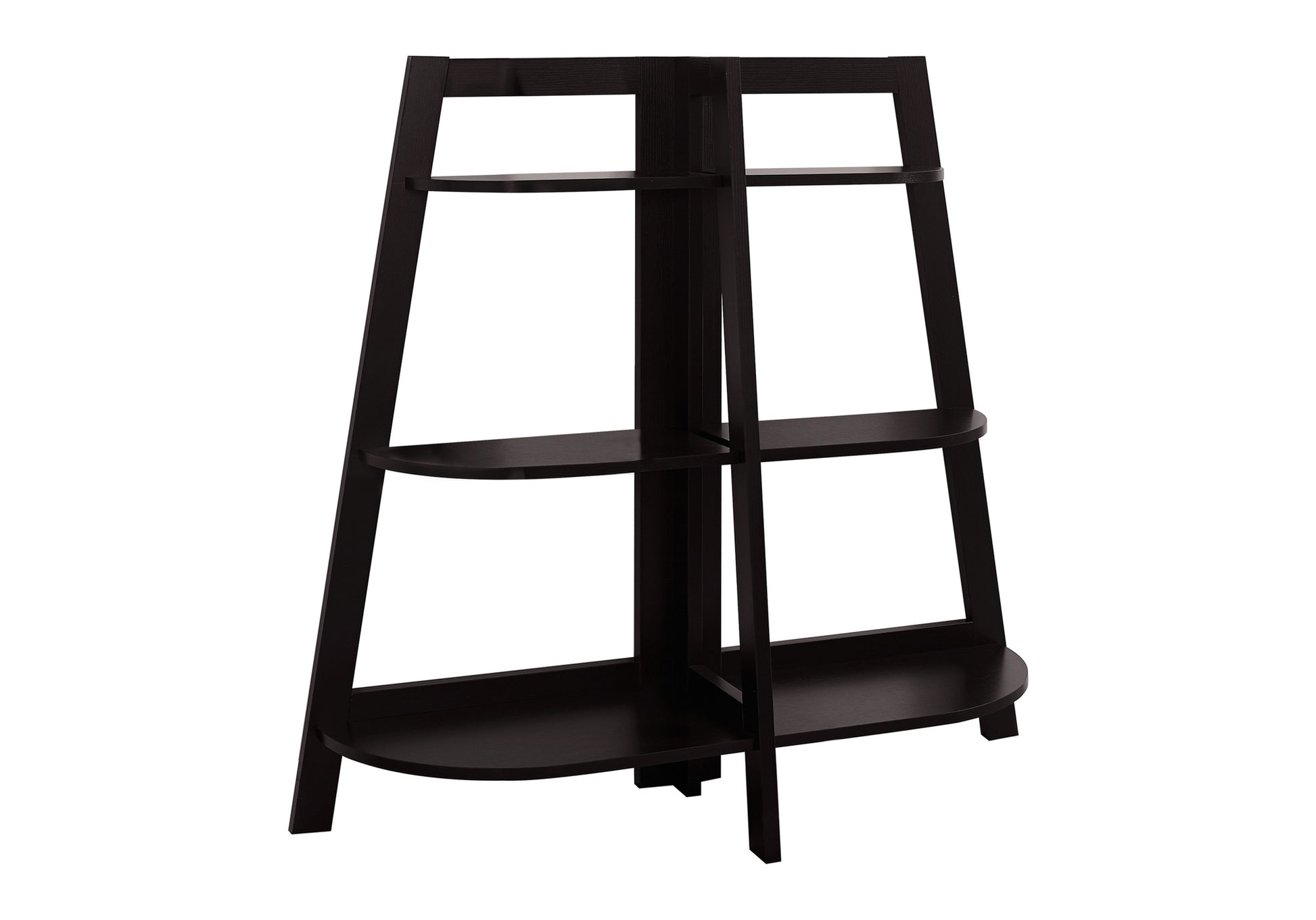 Bookshelf, Bookcase, Etagere, 3 Tier, 48"h, Office, Bedroom, Brown Laminate, Contemporary, Modern