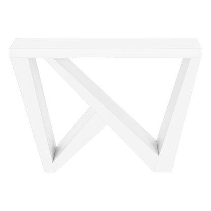 White Engineered Wood Console Table - Entryway Accent Table