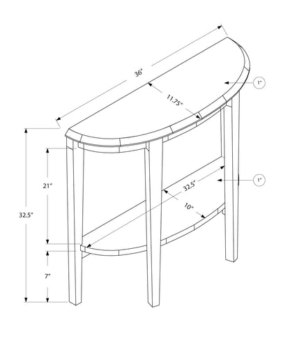 Taupe Accent Table - Narrow Console Entryway Sofa Bedroom
