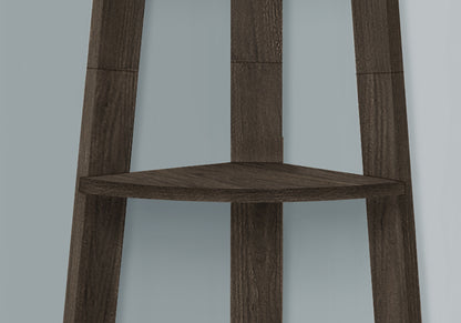 Oak Corner Bookcase for Living Room Storage and Display