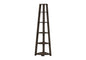 Bookshelf, Bookcase, Etagere, Corner, 5 Tier, 72"h, Office, Bedroom, Brown Laminate, Contemporary, Modern