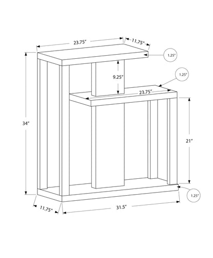 Taupe Accent Table - Console Sofa Entryway