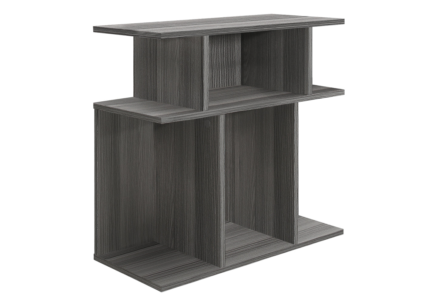 Grey Accent Table - 23.75" Side Table for Bedroom or Living Room