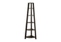 Bookshelf, Bookcase, Etagere, Corner, 5 Tier, 72"h, Office, Bedroom, Brown Laminate, Contemporary, Modern