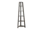 Bookshelf, Bookcase, Etagere, Corner, 5 Tier, 72"h, Office, Bedroom, Brown Laminate, Contemporary, Modern