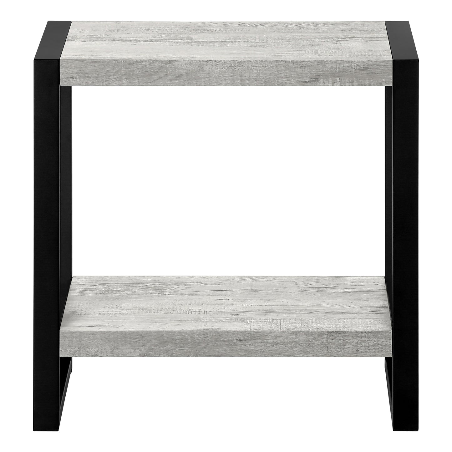 Grey Accent Table - 2 Tier MDF Side Table