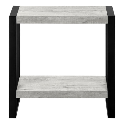 Grey Accent Table - 2 Tier MDF Side Table