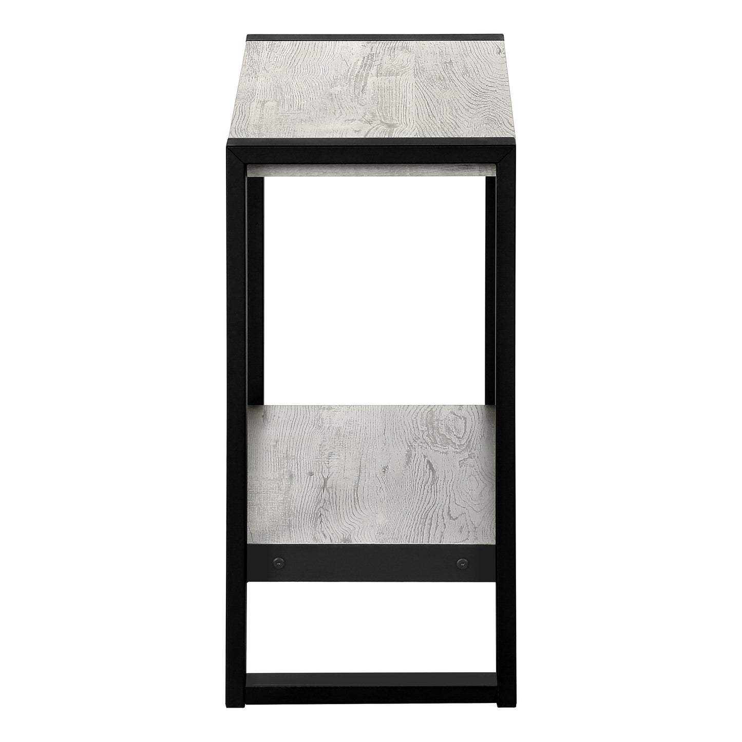 Grey Accent Table - 2 Tier MDF Side Table
