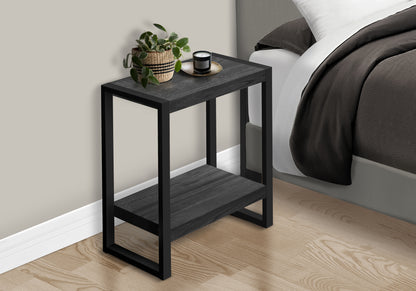 Black Accent Table - 2 Tier MDF Side Table